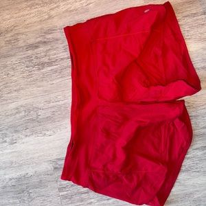 Lululemon red shorts